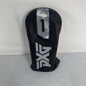 PXG Driver Head Cover #1 Gray Letters Camo Quick-Stick Cart Magnet B8